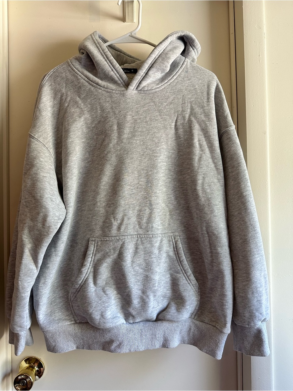 Women's Crewneck Hoodie Sweater in Light Gray